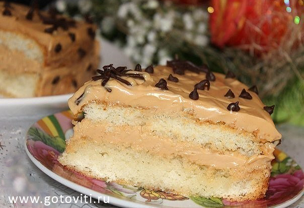 ТОРТ «ИРИСКА»  Самый вкусный тортик из воздушного бисквита, пропитанного фруктовым сиропом!