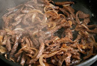 Огурцы с мясом по корейски.
